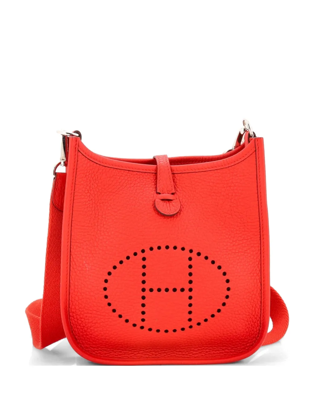Hermès Pre-Owned Borsa a tracolla Evelyne Gen III TPM in pelle Clemence - Rosso