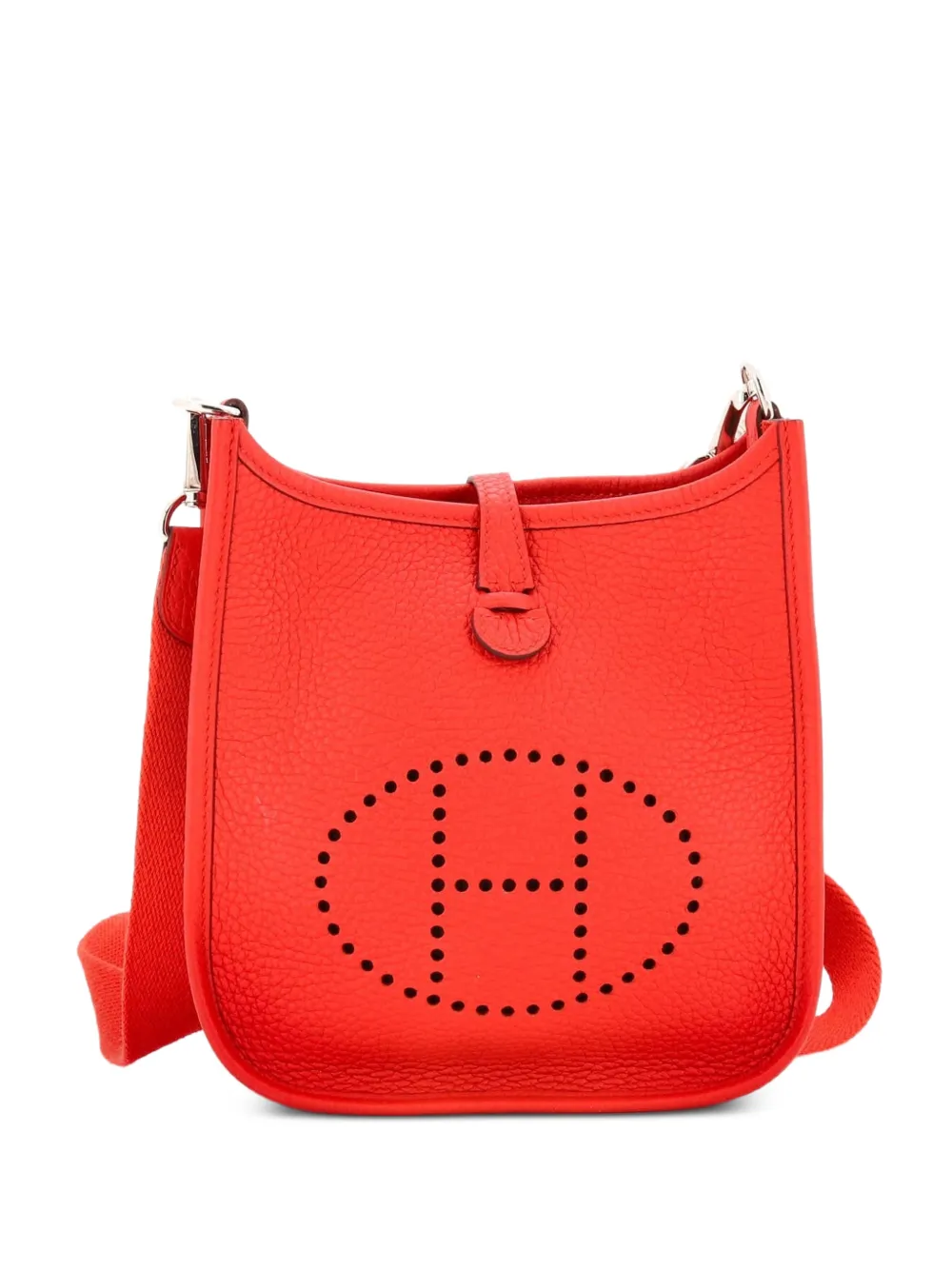 Hermès Pre-Owned Borsa a tracolla Evelyne Gen III TPM in pelle Clemence - Rosso
