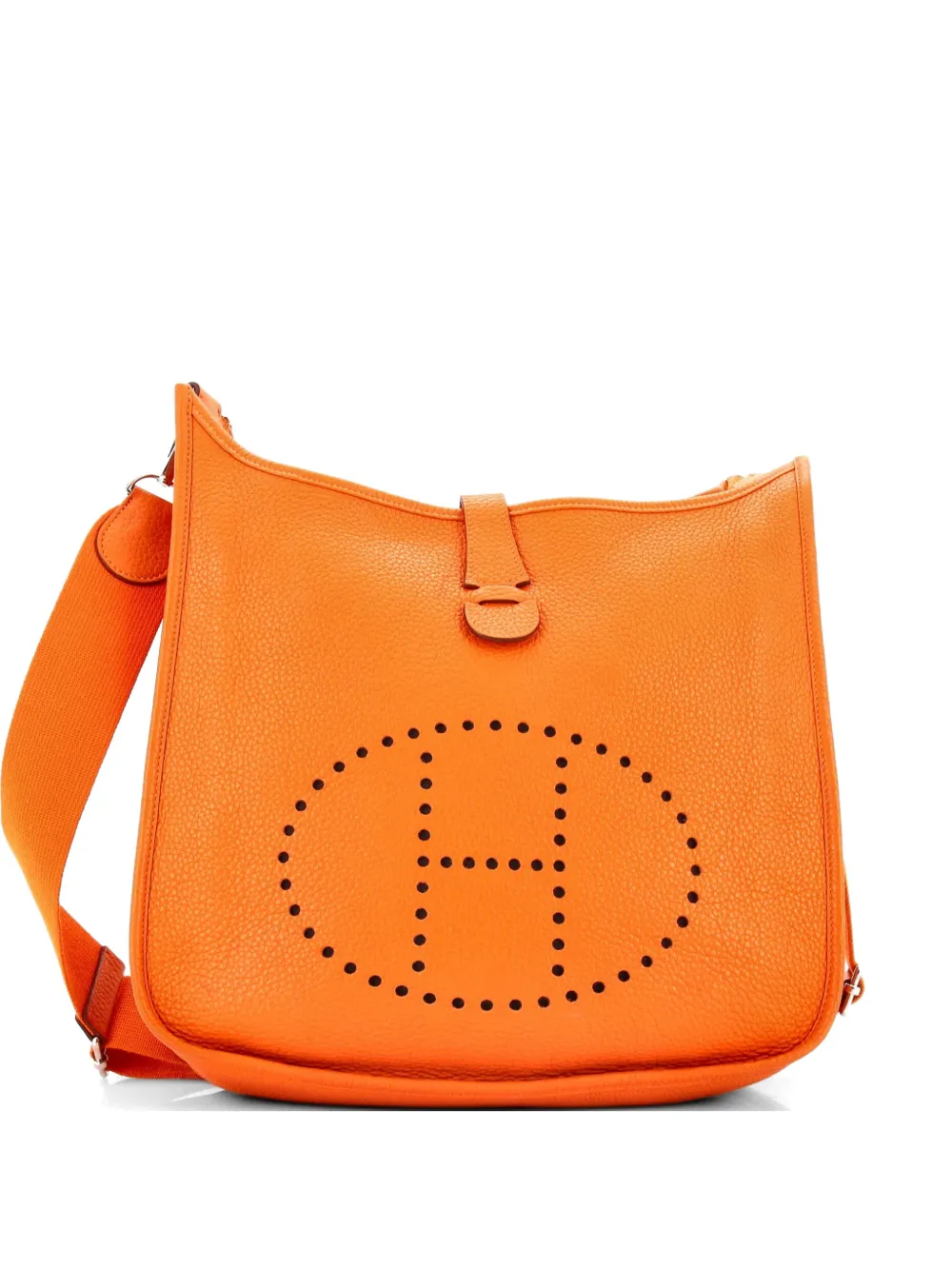 Hermès Pre-Owned Borsa a tracolla Evelyne Bag Gen III Clemence GM - Arancione