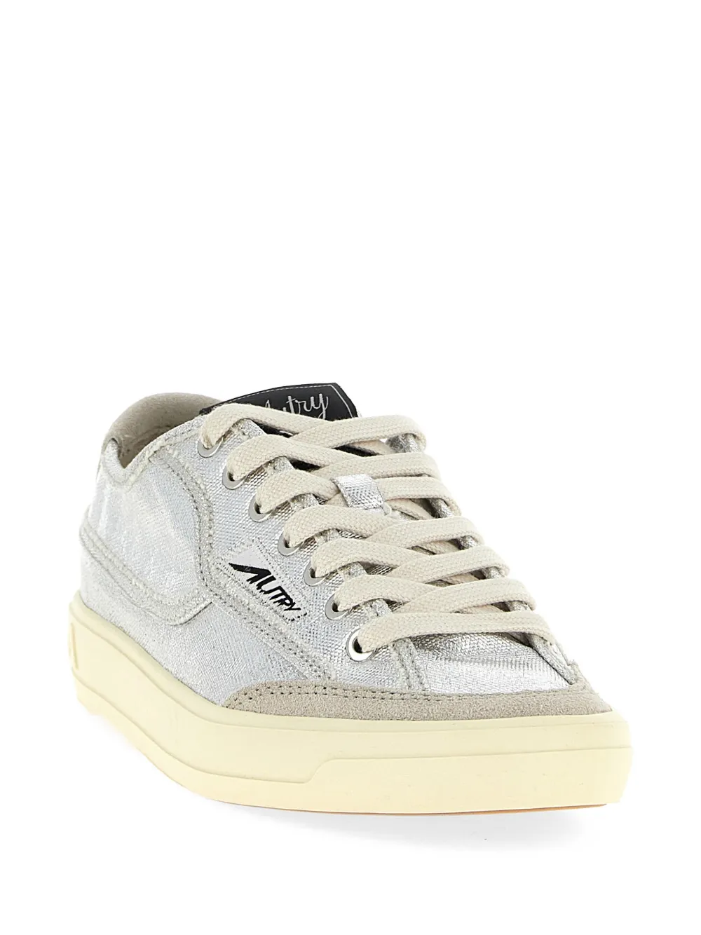 Autry Windscape metallic suede windscape sneakers Zilver