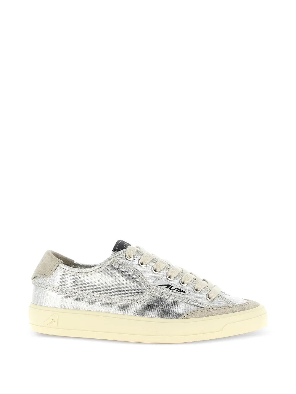 Autry Windscape metallic suede windscape sneakers - Argento