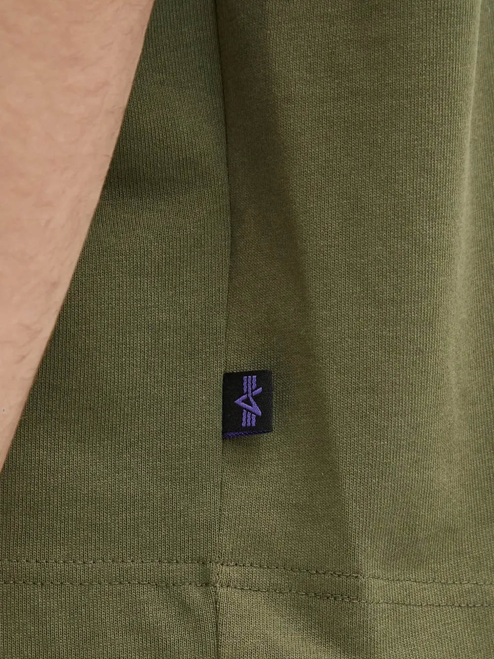 Alpha Industries T-shirt met logo Groen