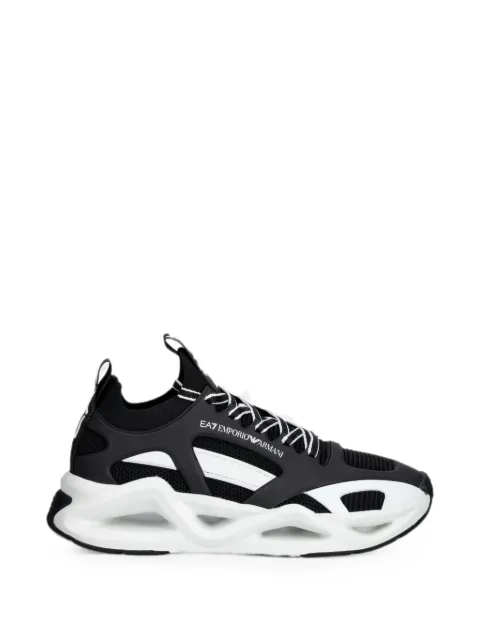 Ea7 Emporio Armani mesh-panelled logo-print sneakers