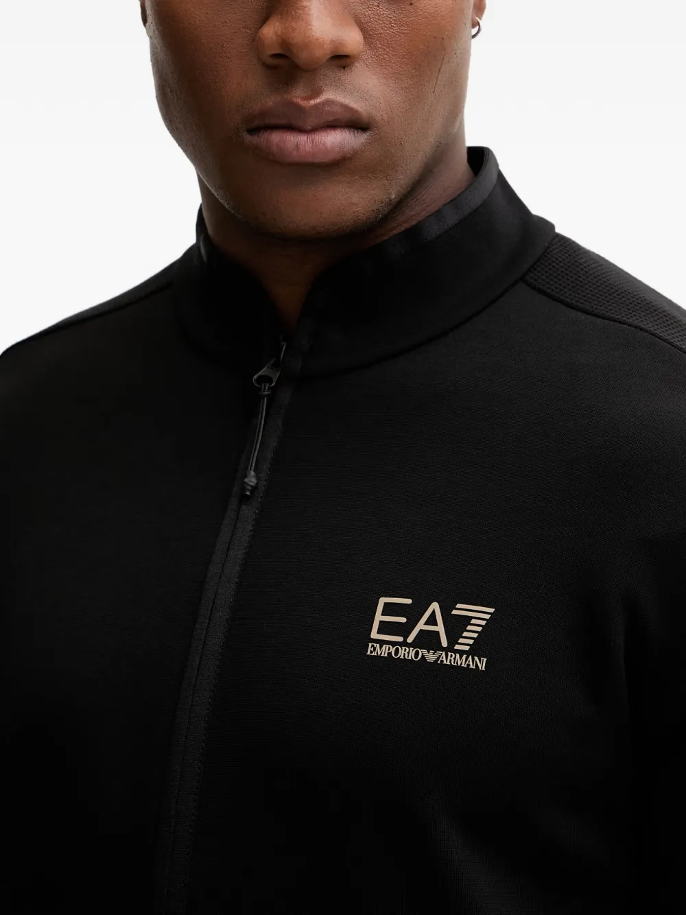 Ea7 Emporio Armani Sweater met logoprint Zwart