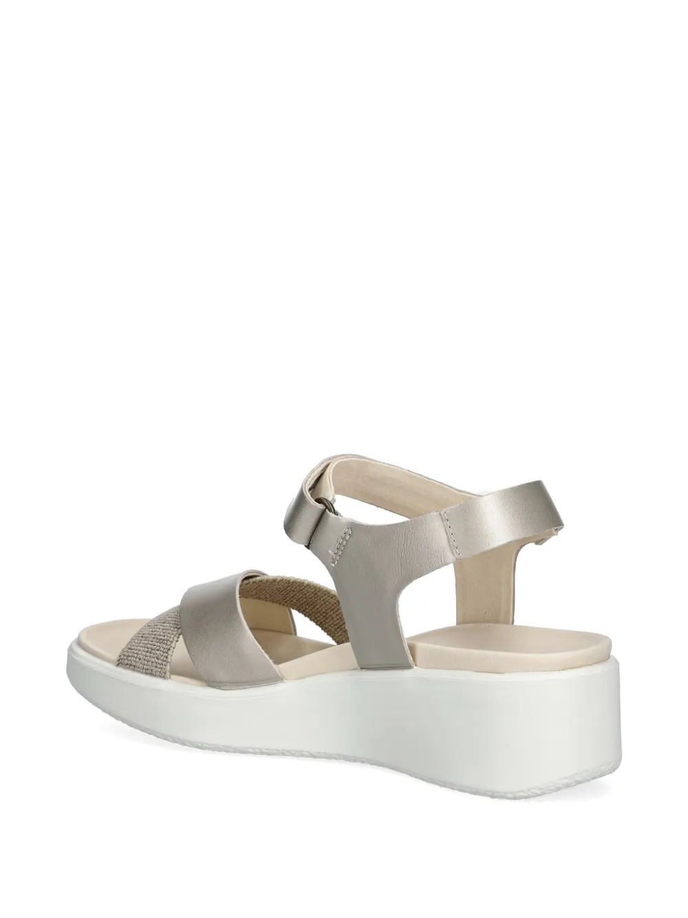 ECCO Flowt Wedge Lx touch-strap sandals Goud