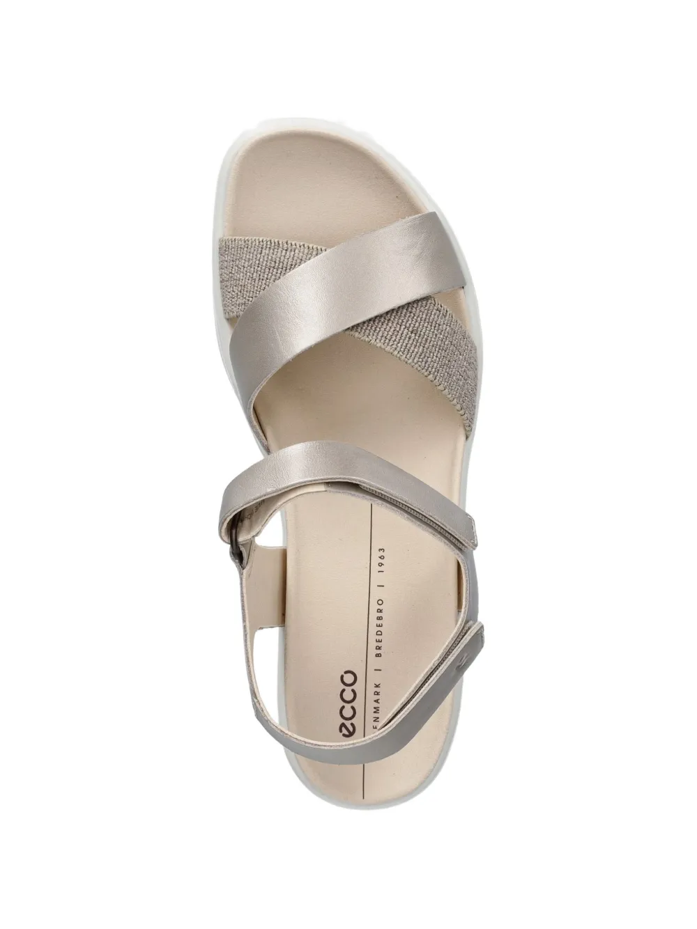 ECCO Flowt Wedge Lx touch-strap sandals Goud