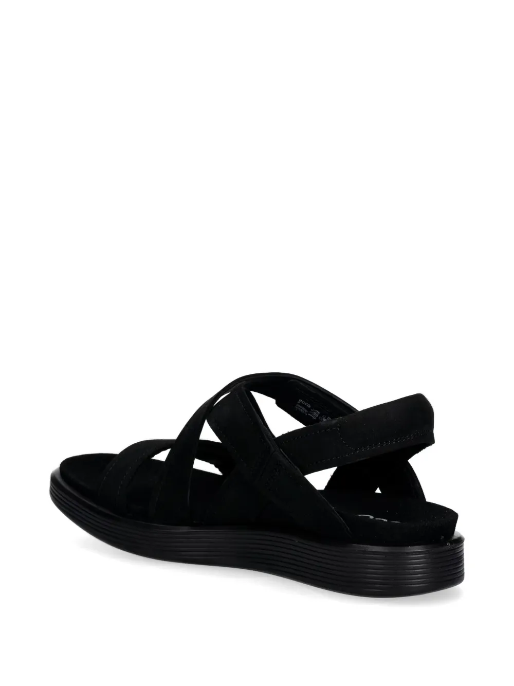 ECCO crossover touch-strap sandals Zwart
