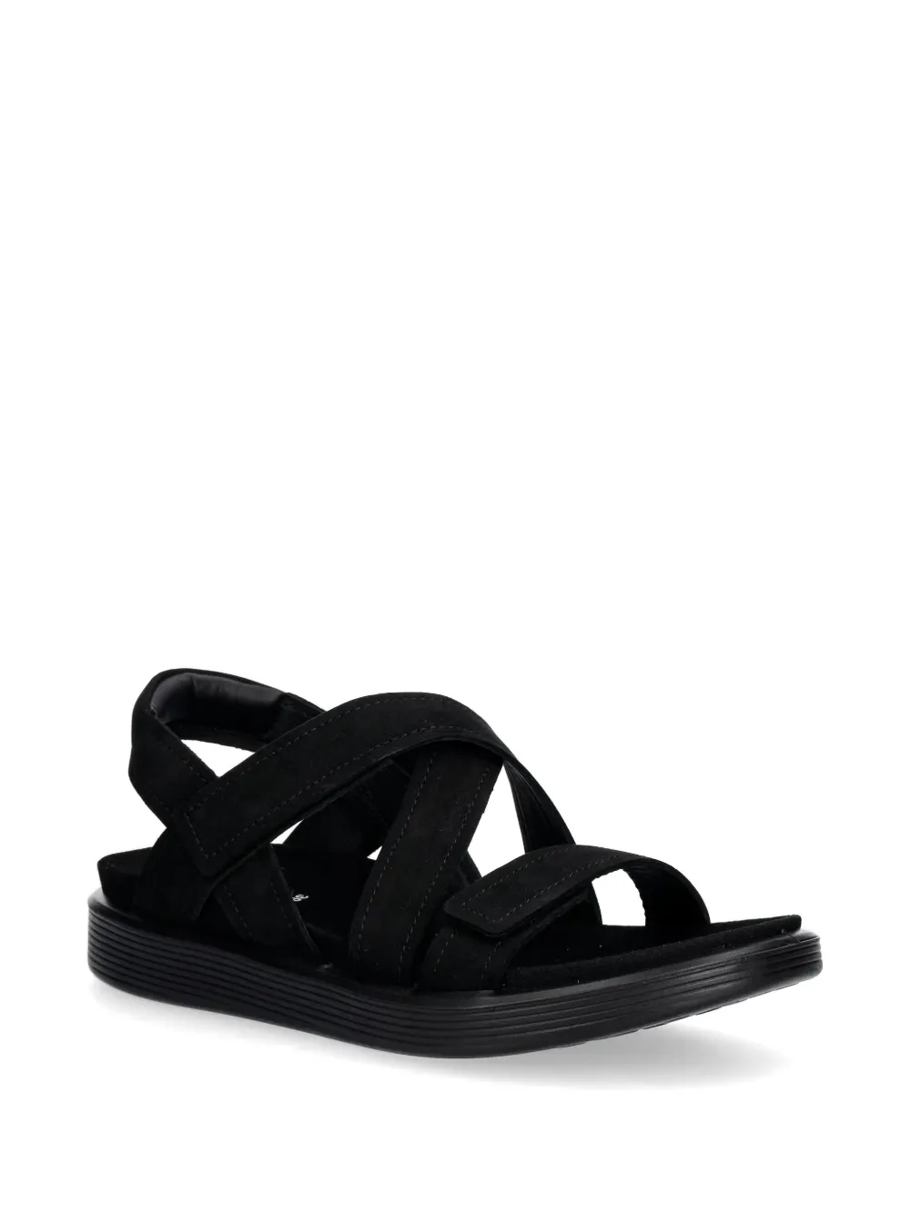 ECCO crossover touch-strap sandals Zwart