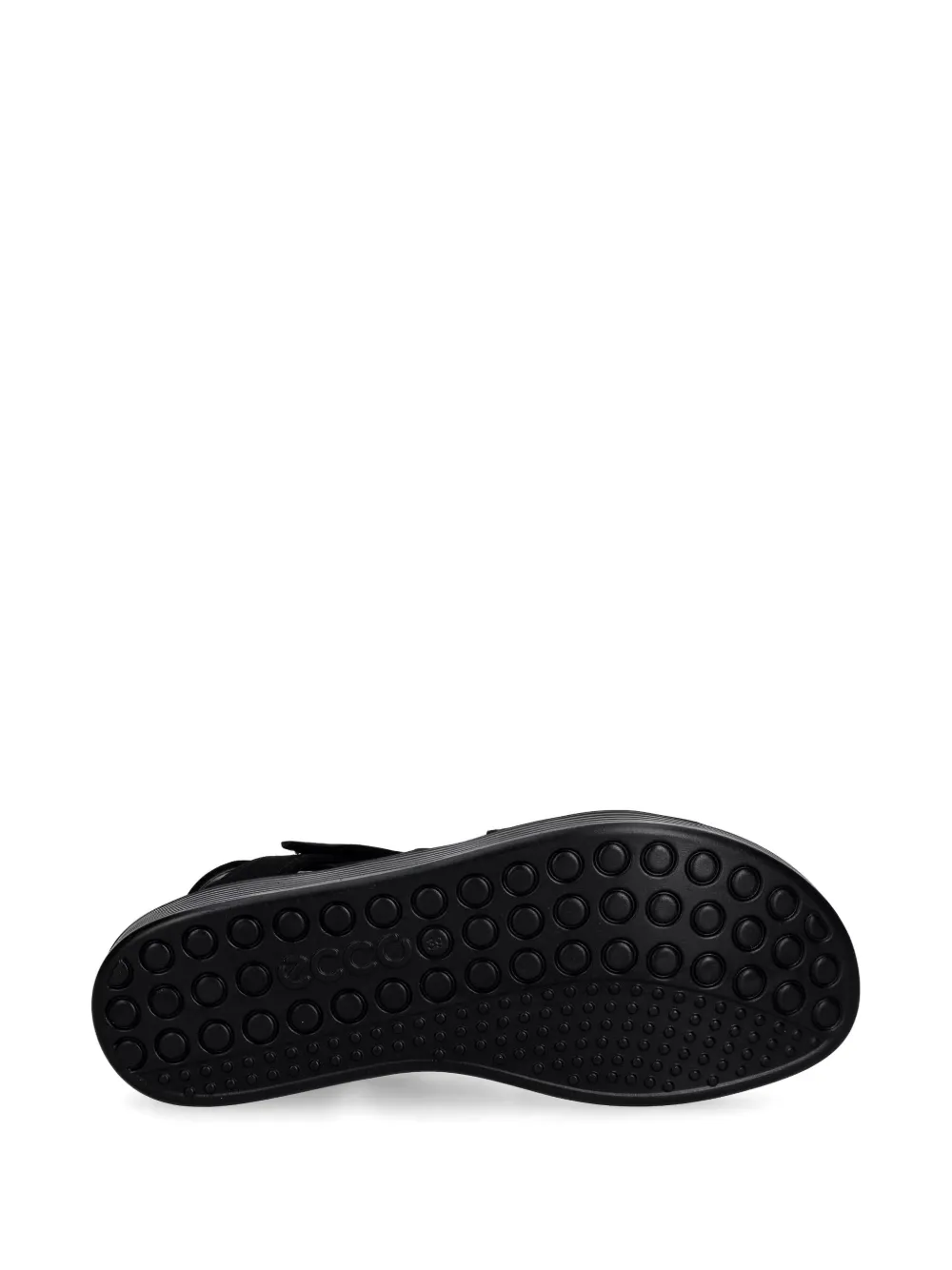 ECCO crossover touch-strap sandals Zwart