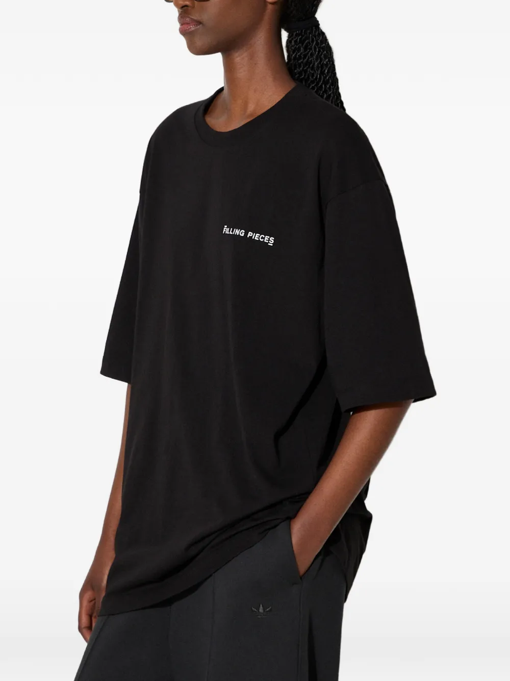 Filling Pieces T-shirt met logoprint Zwart
