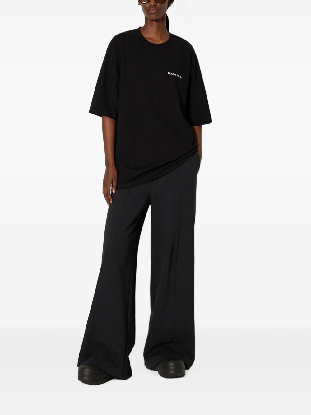 Filling Pieces T-shirt met logoprint Zwart