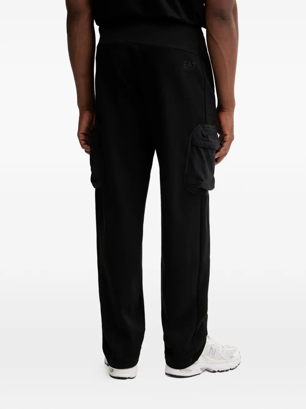 Ea7 Emporio Armani Trainingsbroek met logopatch Zwart