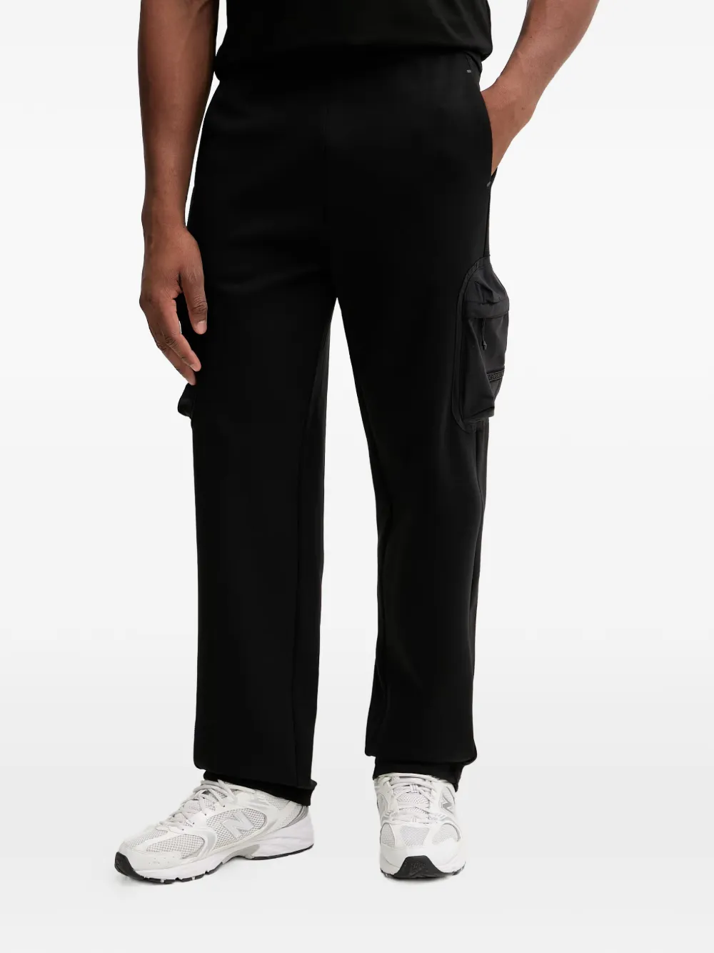 Ea7 Emporio Armani logo-patch track pants - Nero