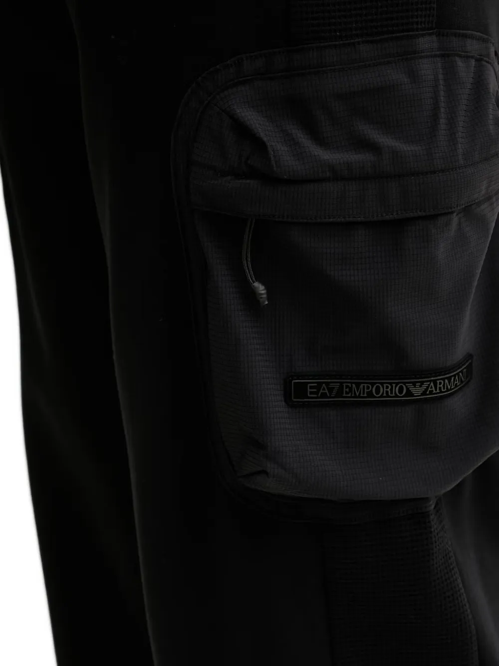 Ea7 Emporio Armani Trainingsbroek met logopatch Zwart