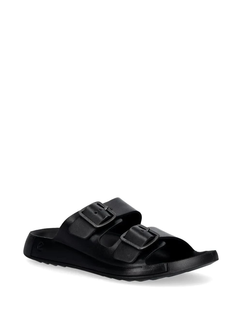 ECCO Cozmo buckle-fastening slides Zwart