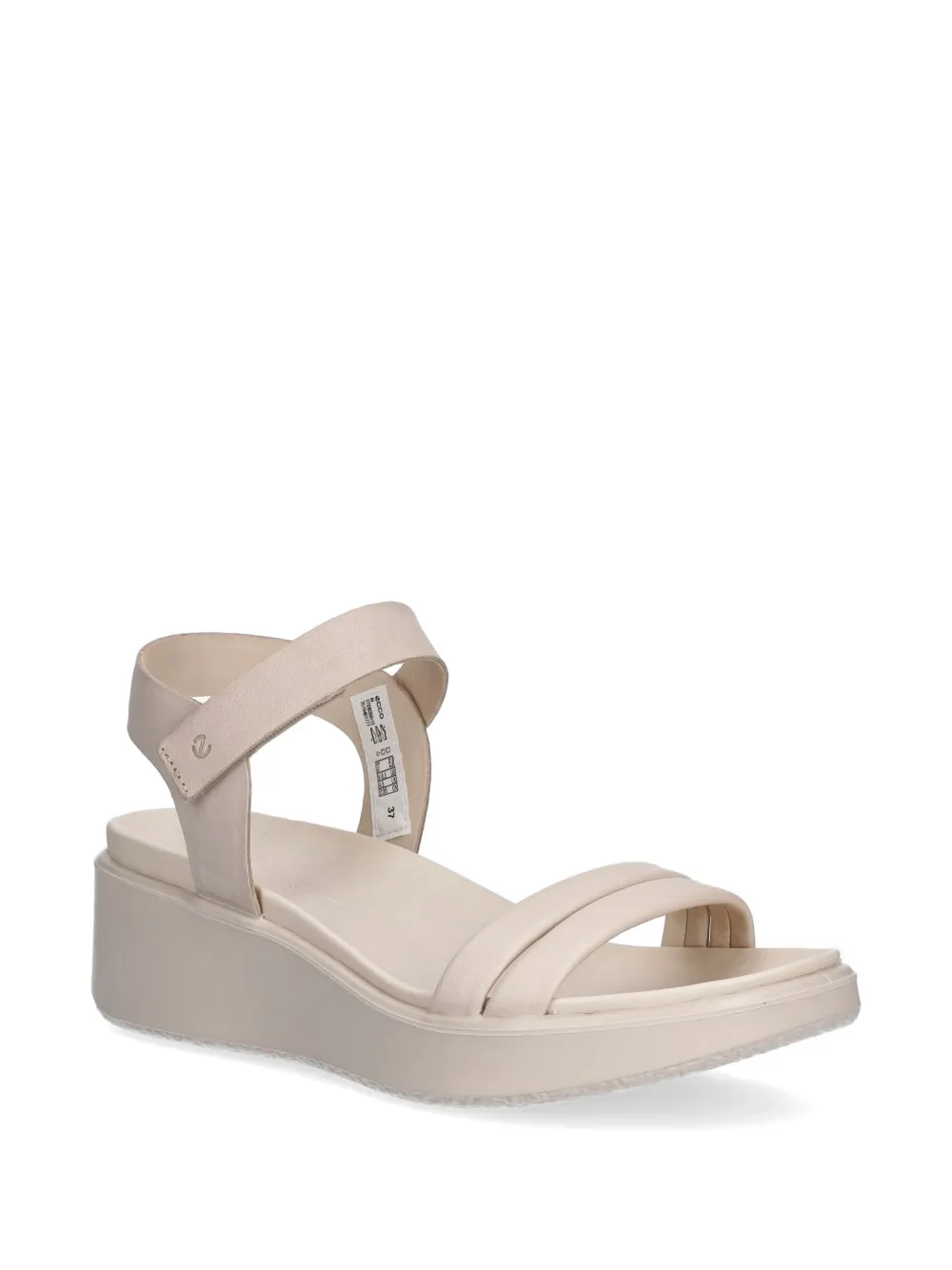 ECCO Flowt Wedge Lx touch-strap wedge sandals Beige