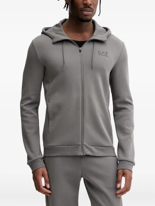 Ea7 Emporio Armani ジップアップ パーカー | グレー | FARFETCH JP