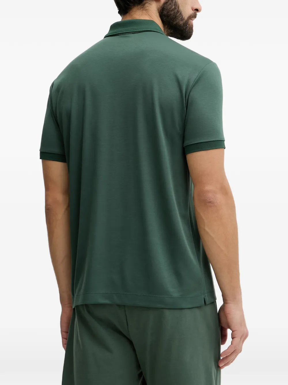Ea7 Emporio Armani Poloshirt met logopatch Groen