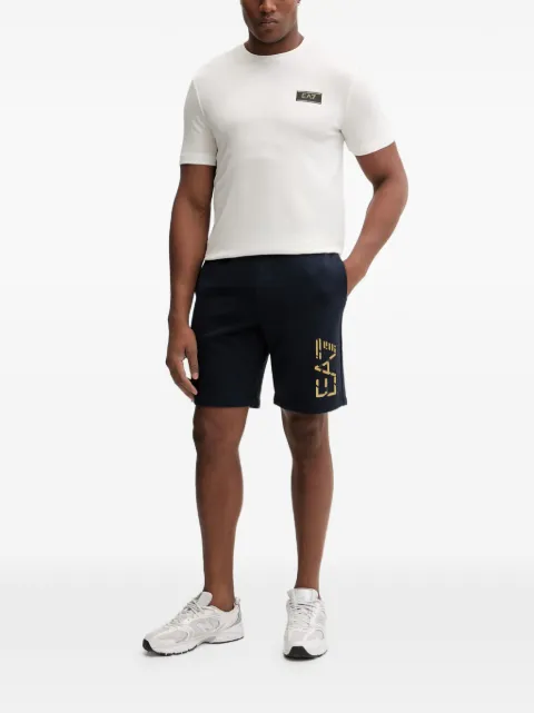 Ea7 Emporio Armani logo-print track shorts