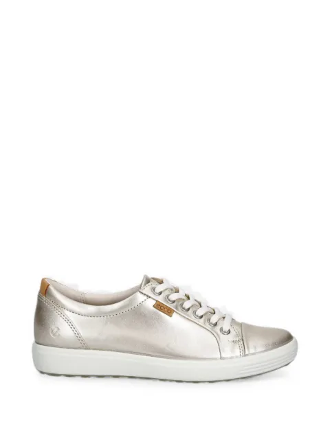 ECCO Soft 7 metallic leather sneakers