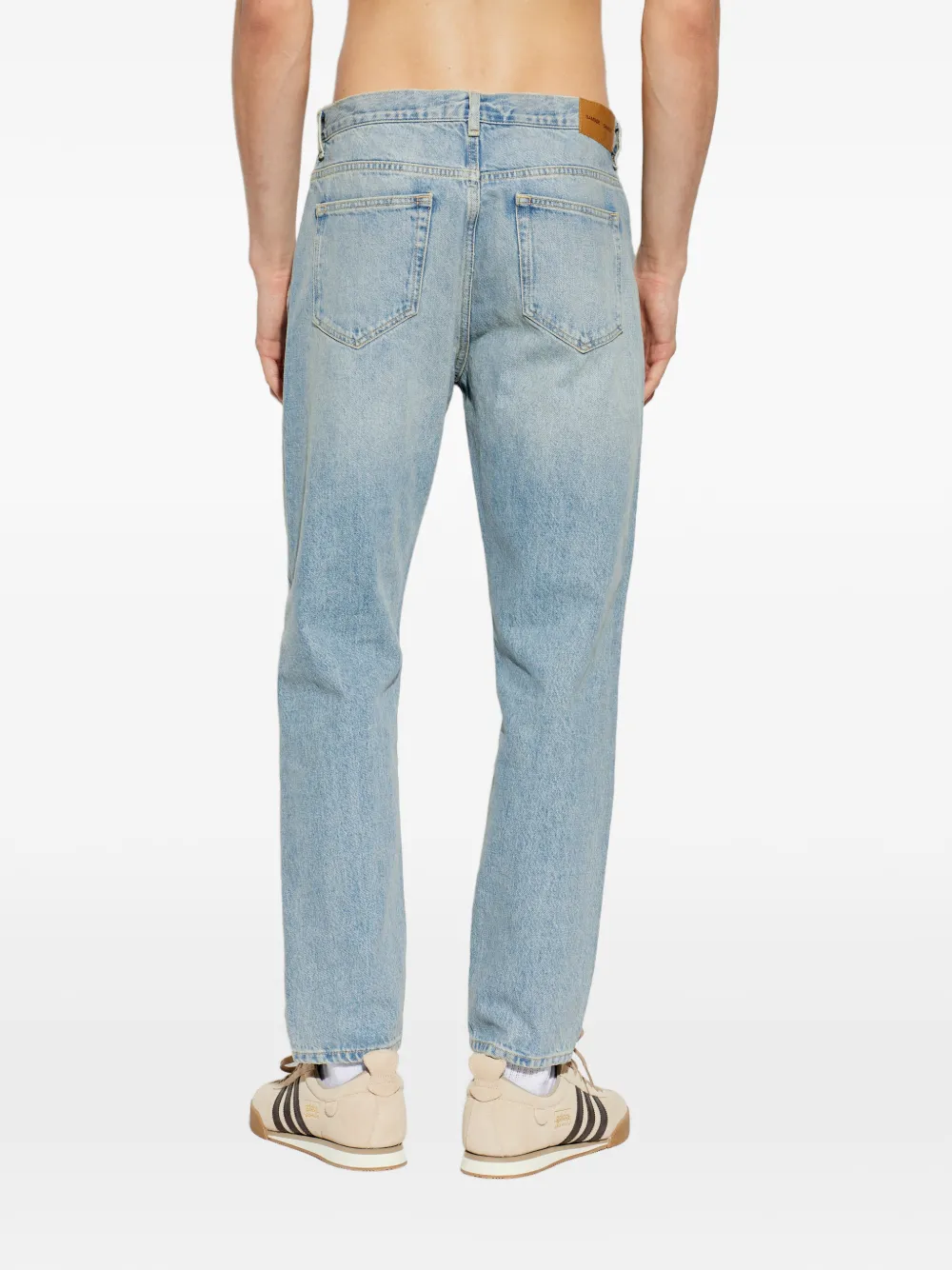SAMSOE Jeans met vervaagd effect Blauw