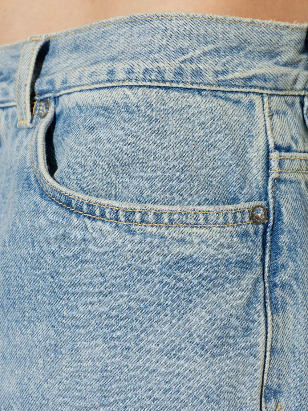 SAMSOE Jeans met vervaagd effect Blauw
