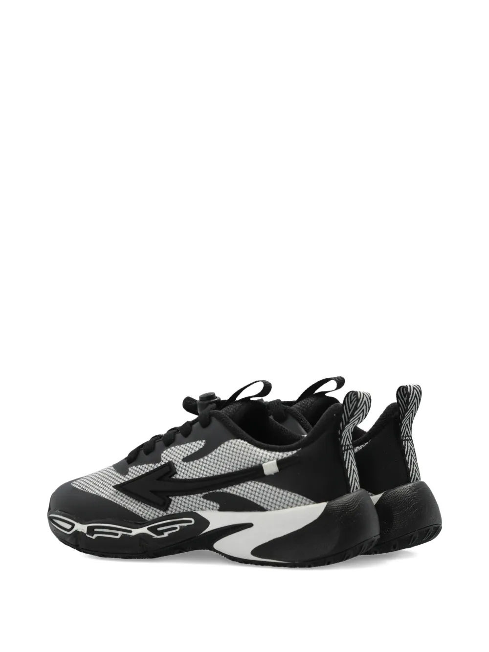 Off-White Kids Arrow-patch mesh sneakers Zwart