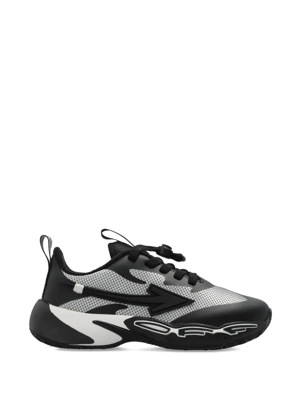 Off-White Kids Arrow-patch mesh sneakers Zwart
