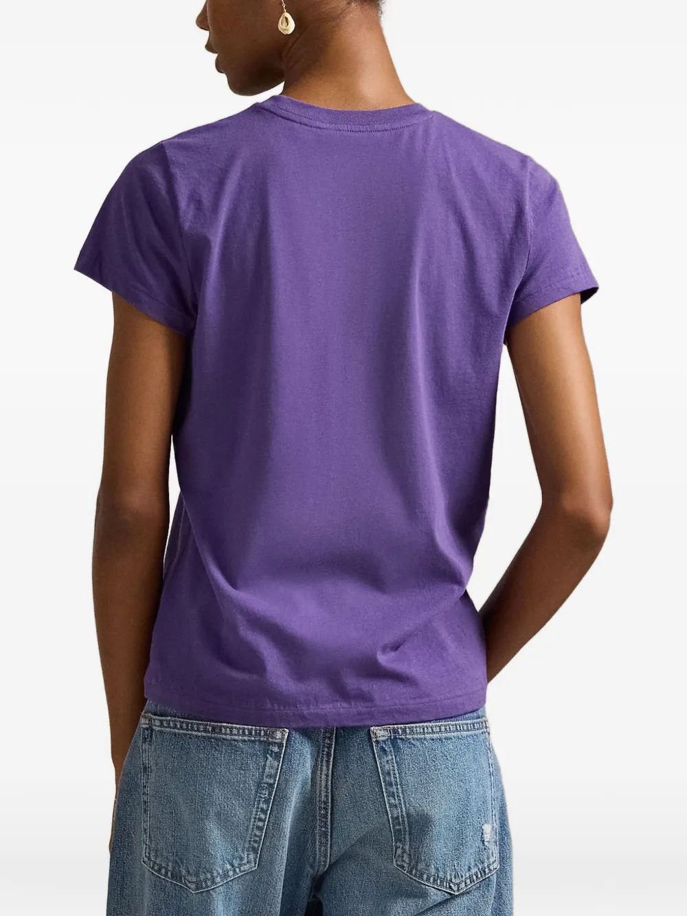 Polo Ralph Lauren T-shirt met geborduurd logo Paars