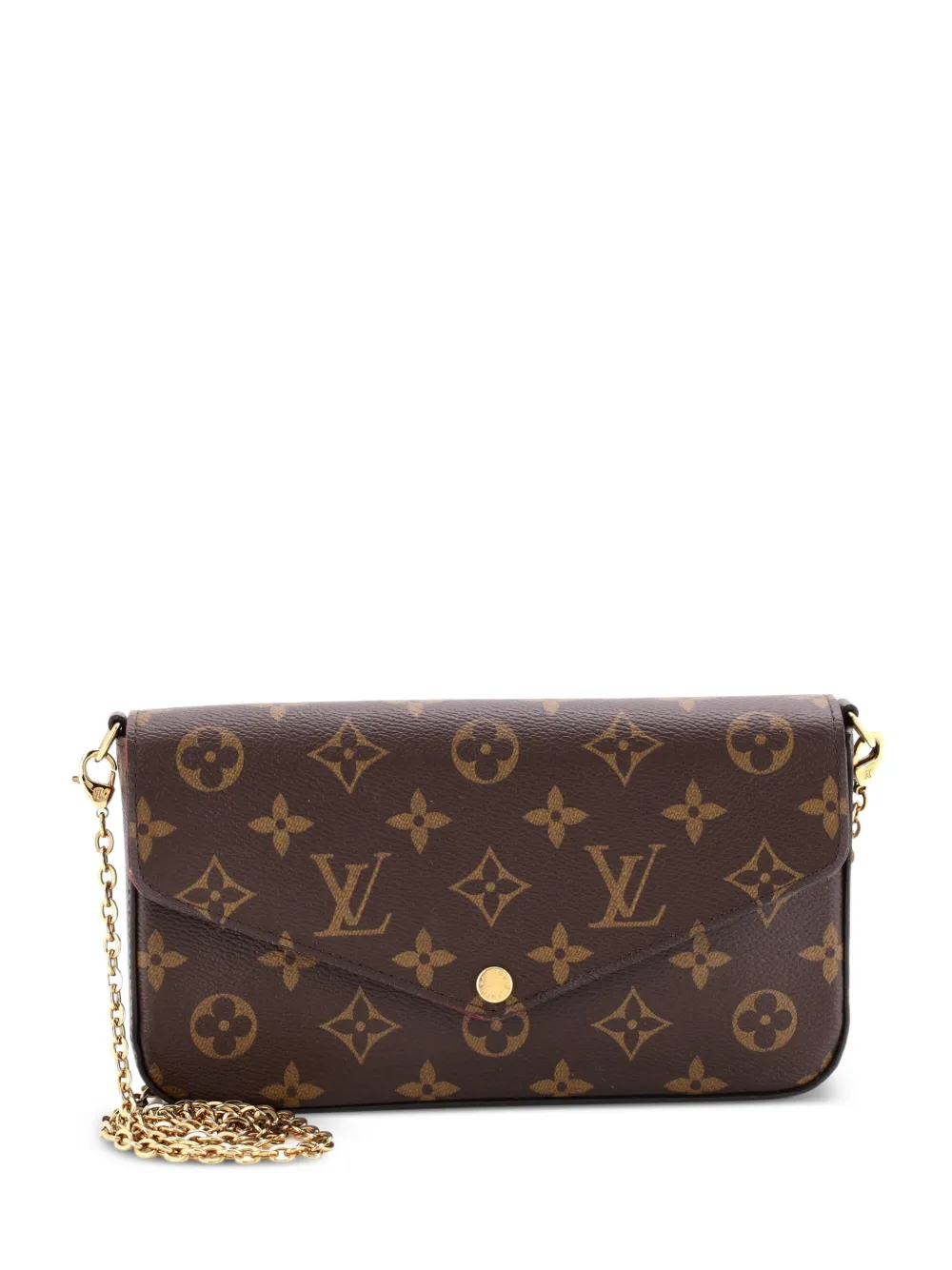 Louis Vuitton Pre-Owned Felicie Pochette Umhängetasche aus Canvas mit Monogramm - Braun
