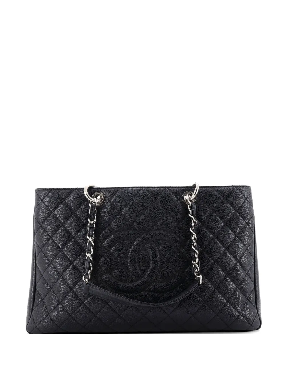 CHANEL Pre-Owned Borsa tote Grand Shopping in pelle Caviar trapuntata - Nero