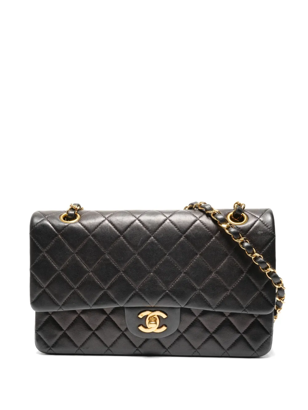 CHANEL Pre-Owned 2000-2002 double-flap quilted chain-strap shoulder bag - Nero