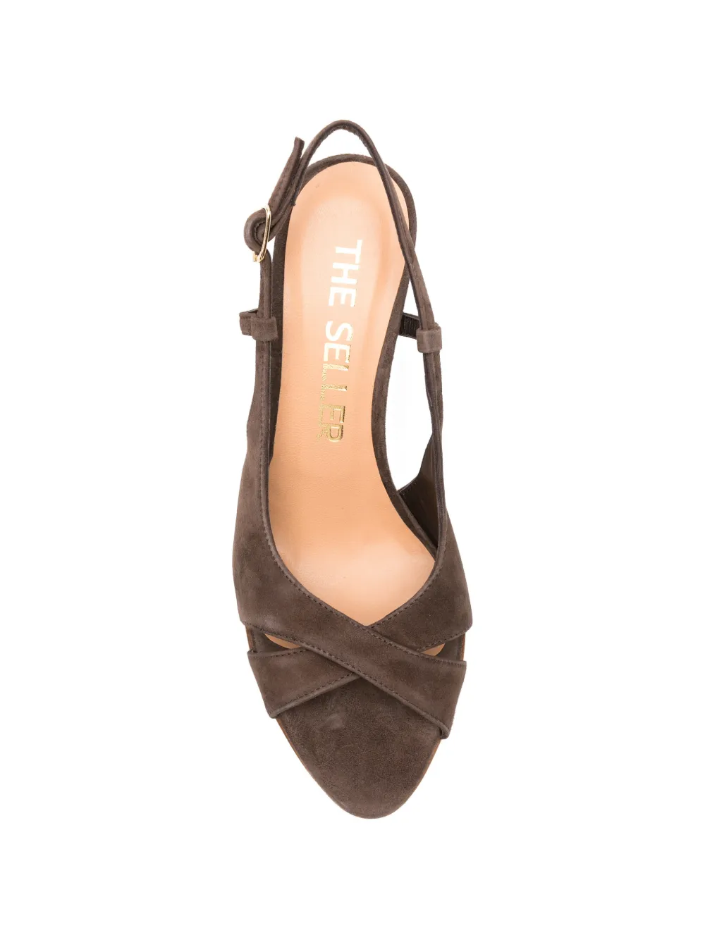 The Seller crossover-strap slingback pumps Bruin