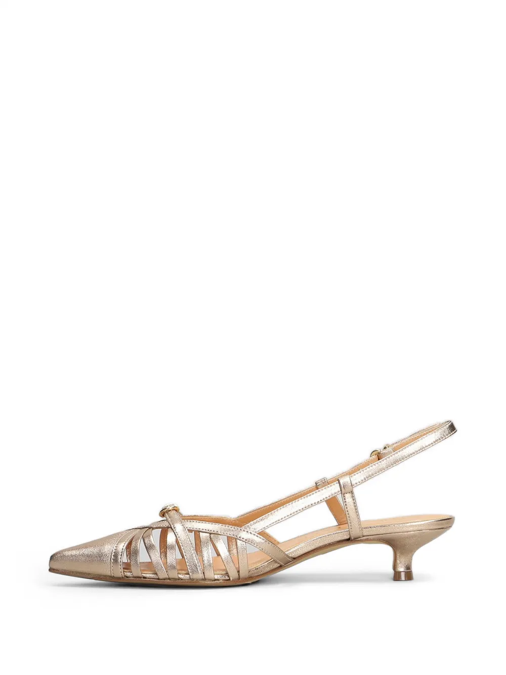 The Seller strappy pointed-toe pumps Goud
