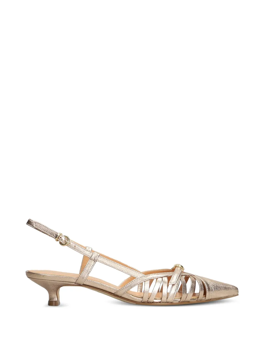 The Seller strappy pointed-toe pumps Goud