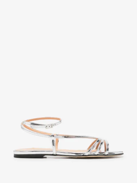 The Seller metallic multi-strap sandals