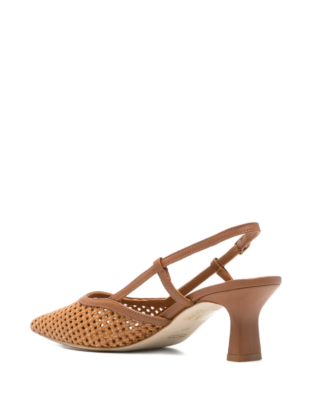 Julie Dee woven slingback pumps Beige