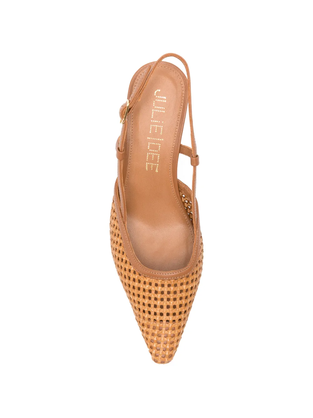 Julie Dee woven slingback pumps Beige