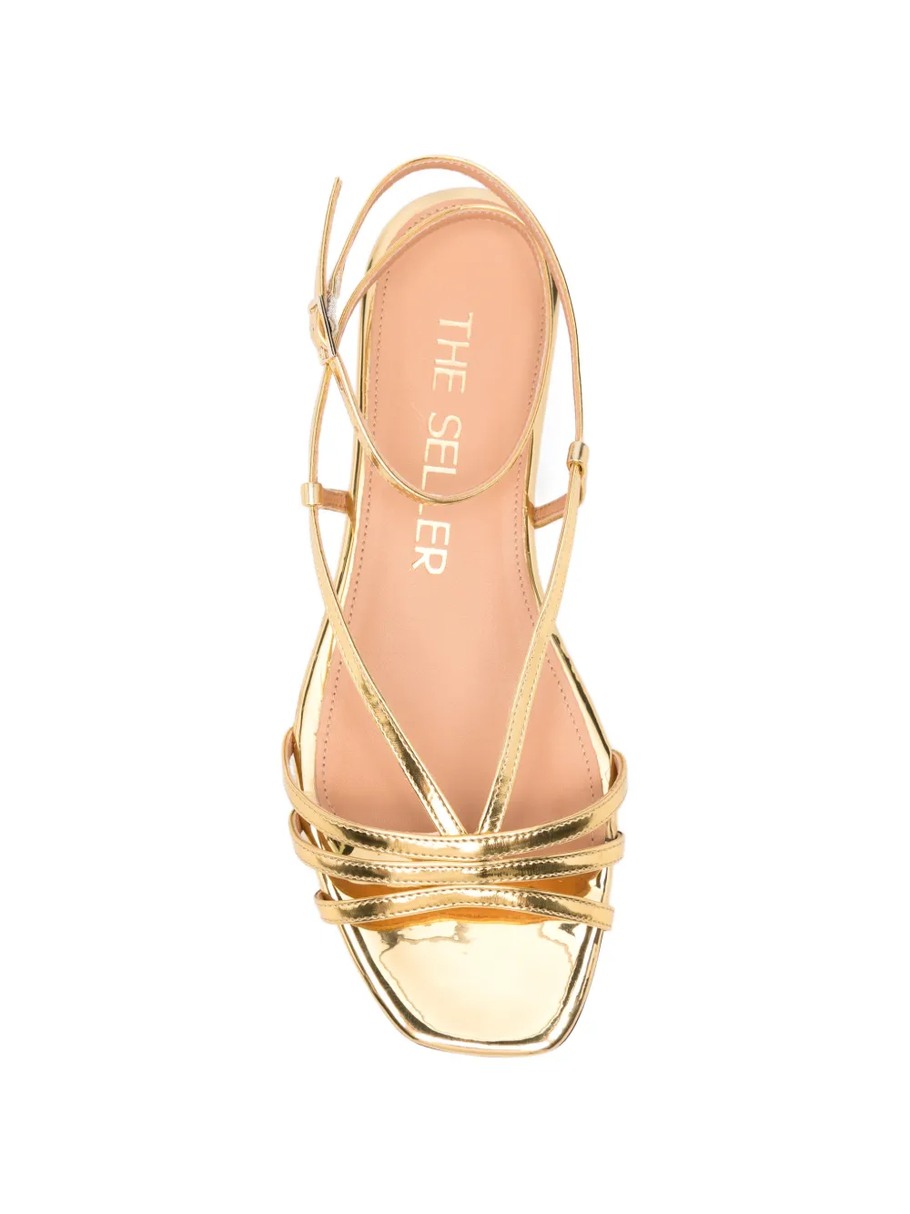 The Seller strappy metallic sandals Goud