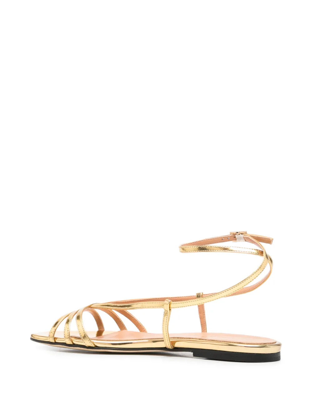 The Seller strappy metallic sandals Goud