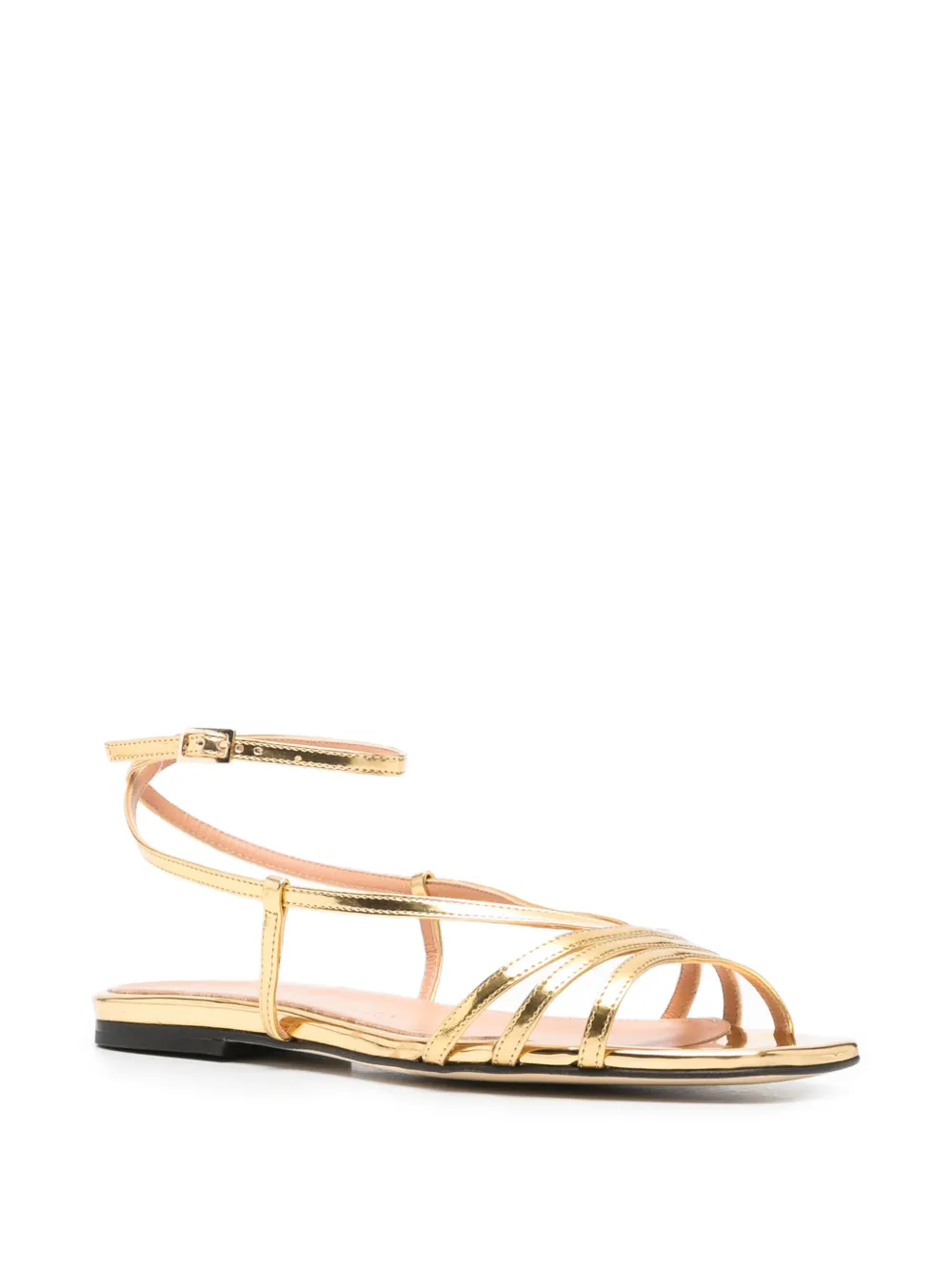 The Seller strappy metallic sandals Goud