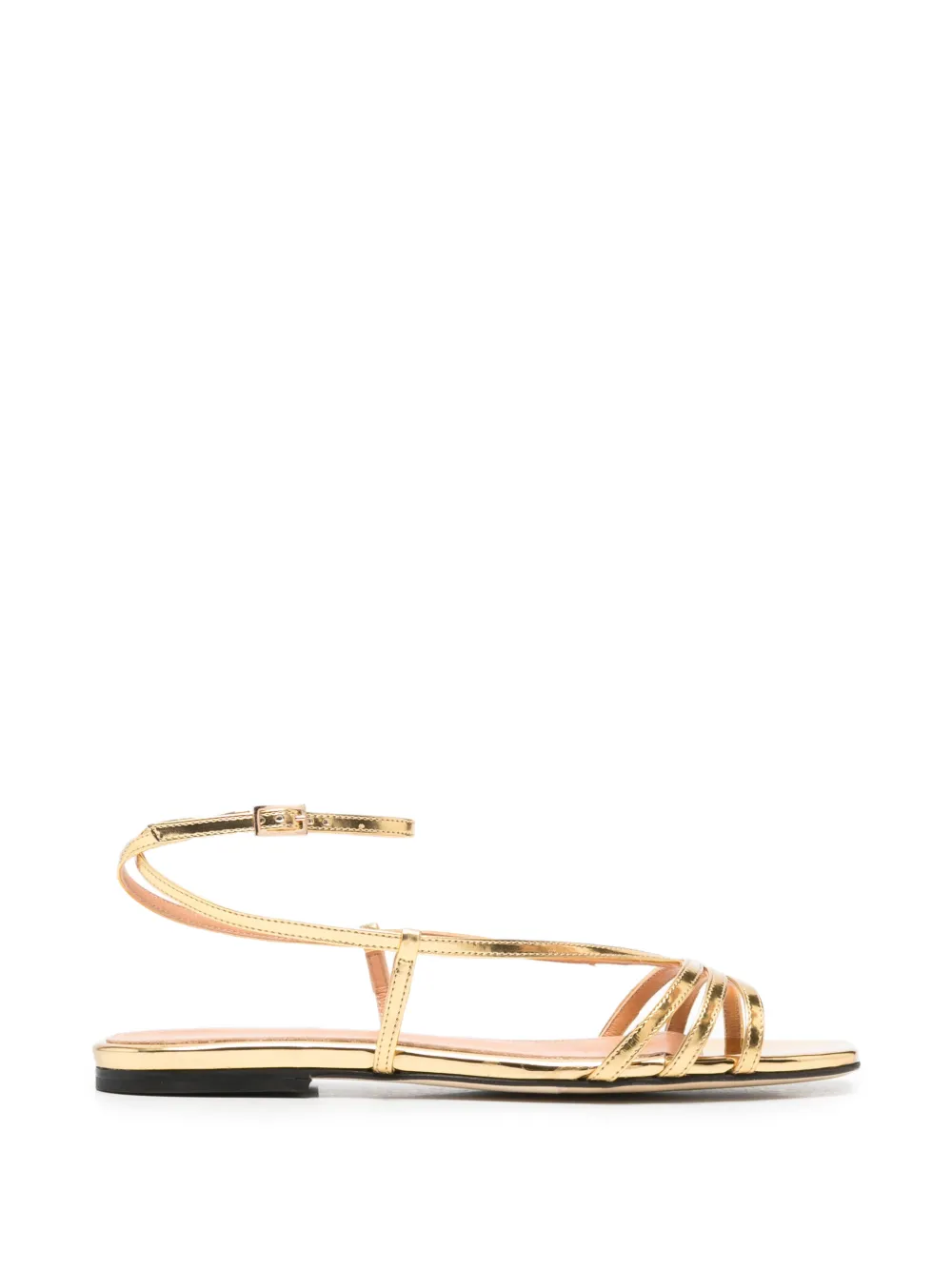 The Seller strappy metallic sandals - Oro