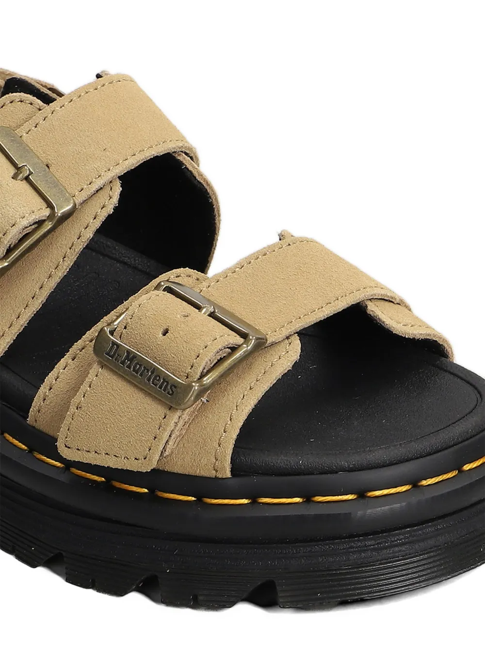 Dr. Martens suede flat sandals Beige