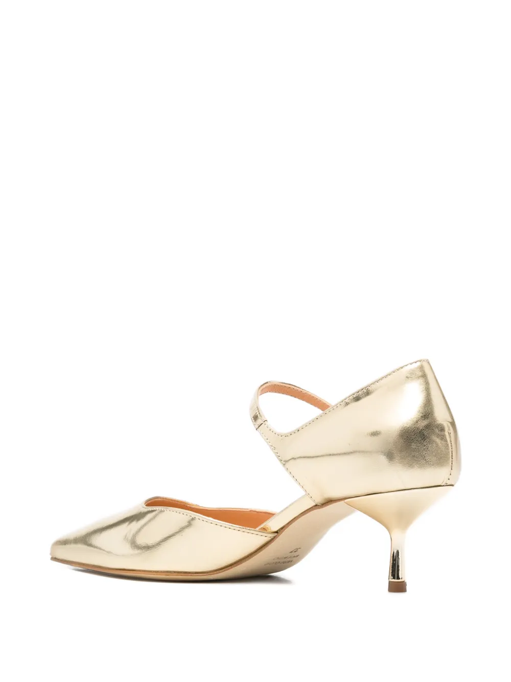 The Seller pointed-toe buckle-strap pumps Goud