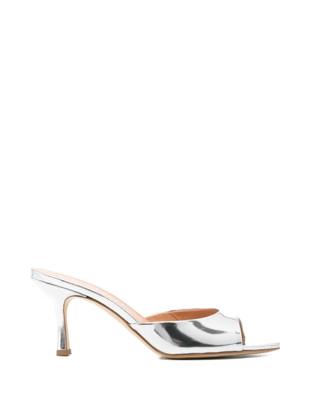 The Seller metallic open-toe mules - Argento