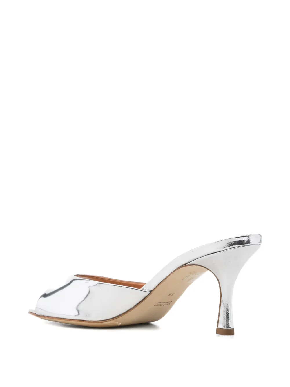 The Seller metallic open-toe mules Zilver