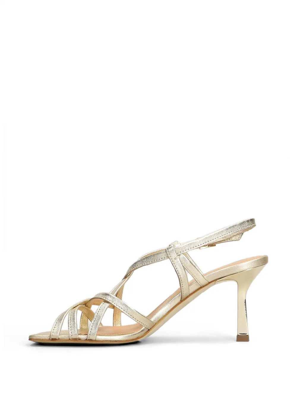 The Seller strappy metallic-effect sandals Goud
