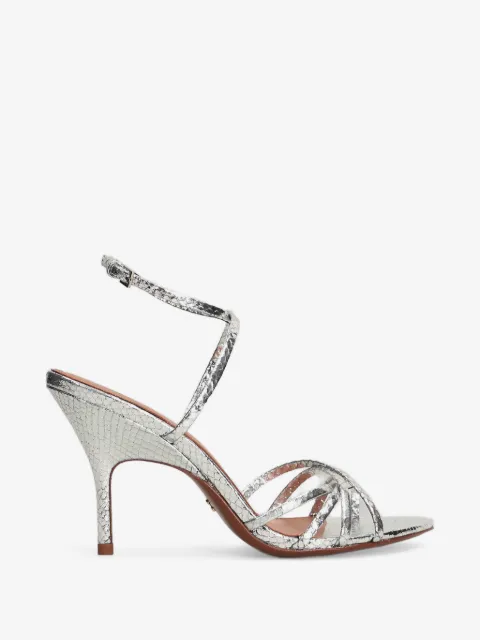 Lola Cruz Raquelle snakeskin-effect strappy sandals