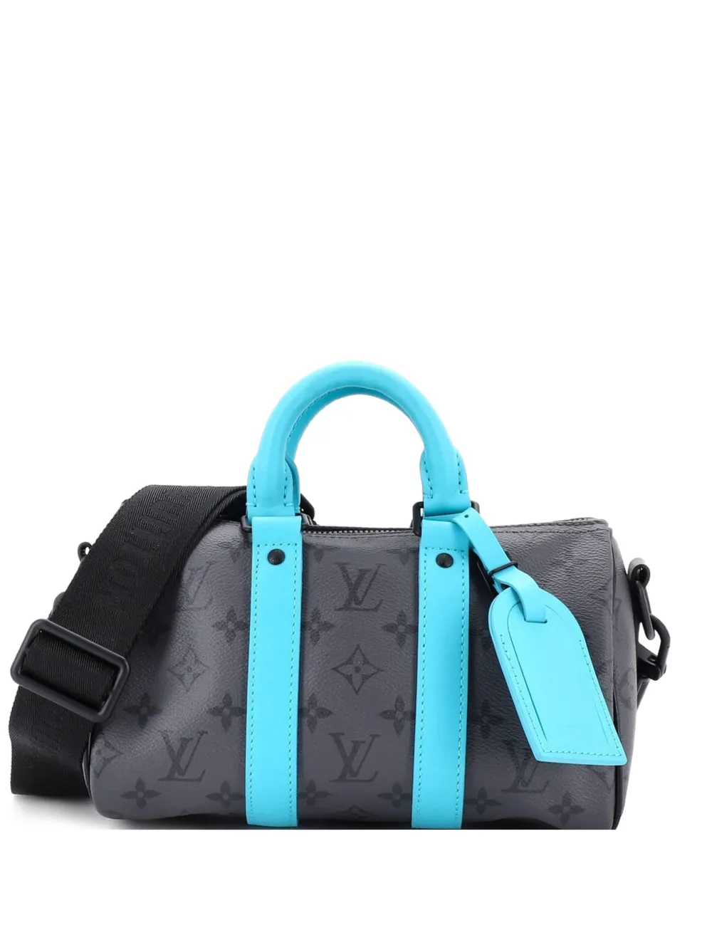 Louis Vuitton Pre-Owned Keepall Bandouliere Bag Macassar Monogram Canvas with Leather 25 shoulder bag - Nero