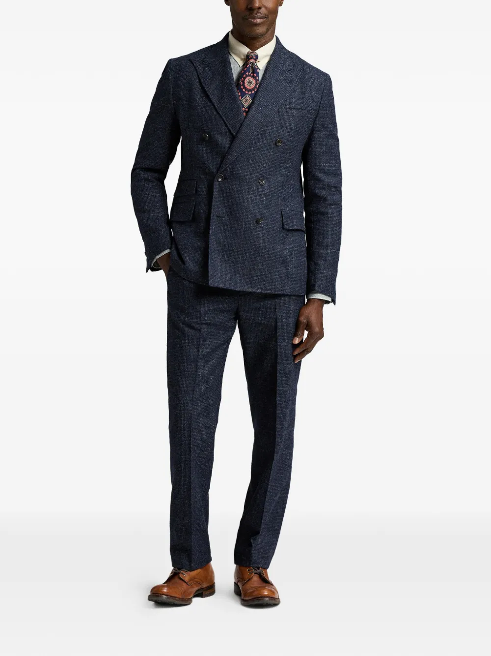 Ralph Lauren RRL Geruite blazer Blauw